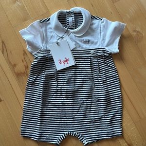 Il Gufo Striped Onesie